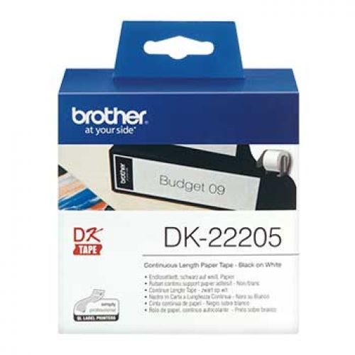 BROTHER Rolo de Papel Continuo de 62mm x 30,48m , Brother , BRODK22205 , 4977766628198